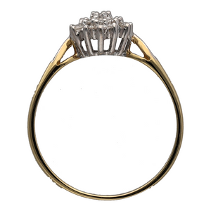 18ct Gold & Diamond Set Cluster Ring