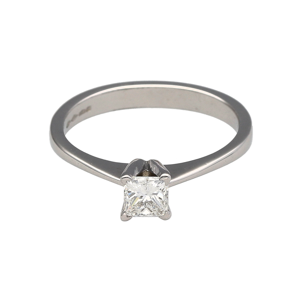 Platinum & Diamond Set Solitaire Ring