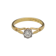 Load image into Gallery viewer, 18ct Gold &amp; Platinum Diamond Set Solitaire Ring
