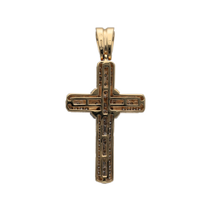 14ct Gold & Diamond Set Cross Pendant