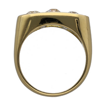 Load image into Gallery viewer, 18ct Gold &amp; Diamond Set Trilogy Signet Ring
