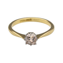 Load image into Gallery viewer, 18ct Gold &amp; Platinum Diamond Set Vintage Style Solitaire Ring
