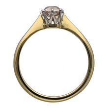 Load image into Gallery viewer, 18ct Gold &amp; Platinum Diamond Set Vintage Style Solitaire Ring
