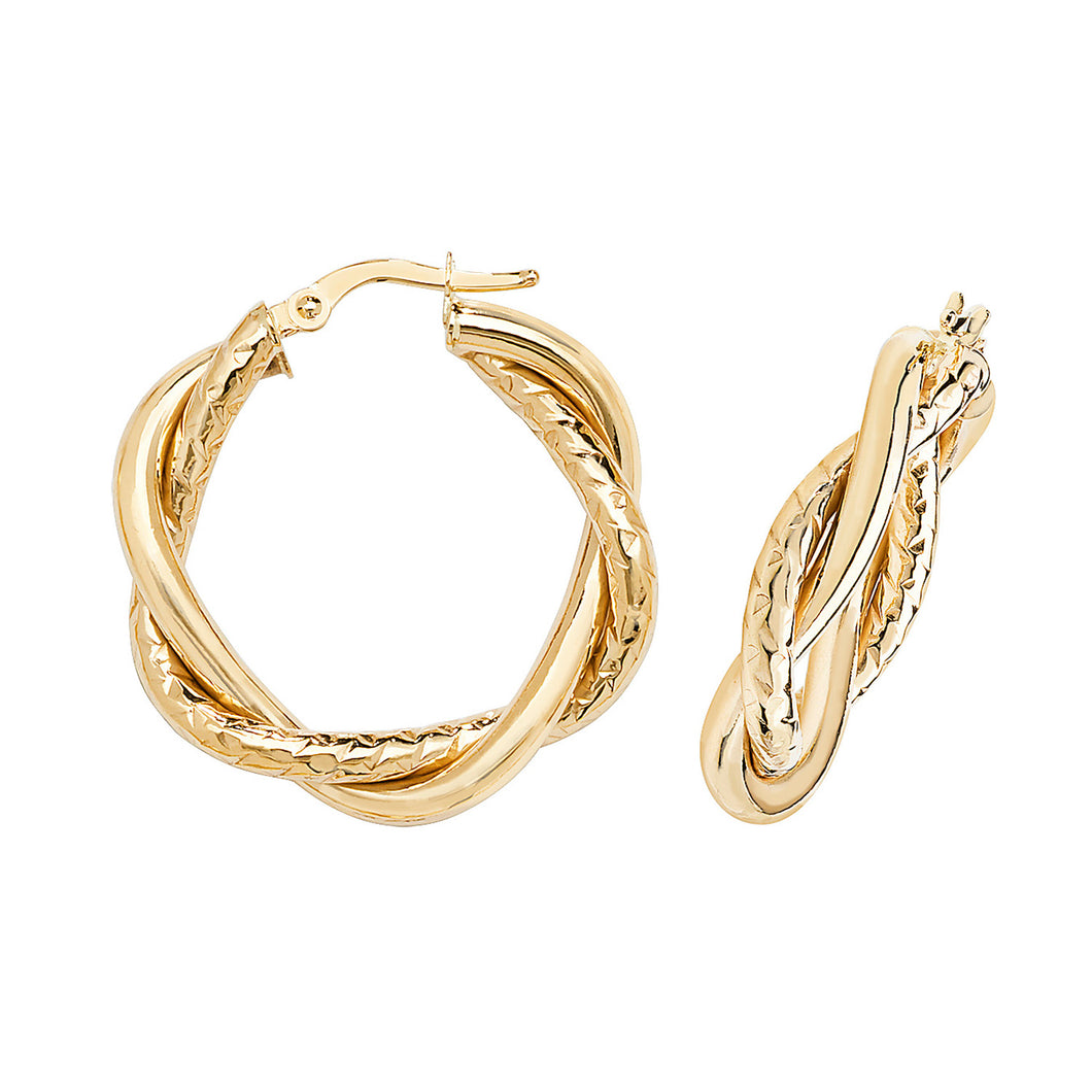 Twisted hoops on sale