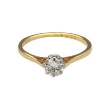 Load image into Gallery viewer, 18ct Gold &amp; Platinum Diamond Set Solitaire Ring
