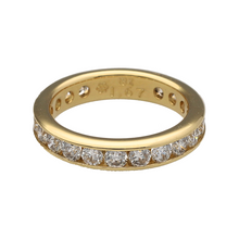 Load image into Gallery viewer, 18ct Gold &amp; Diamond Set Full Eternity Band Ring
