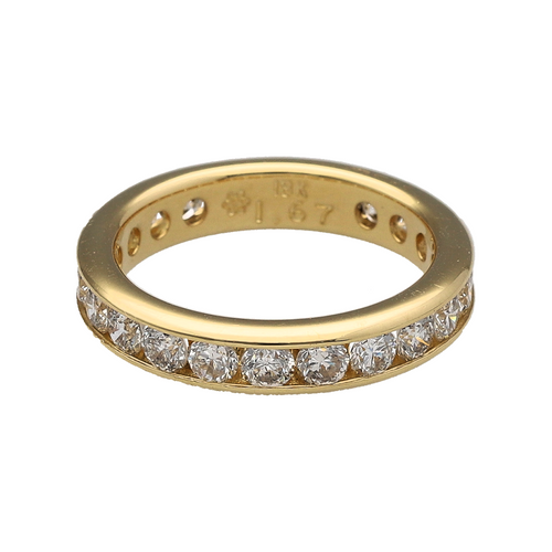 18ct Gold & Diamond Set Full Eternity Band Ring