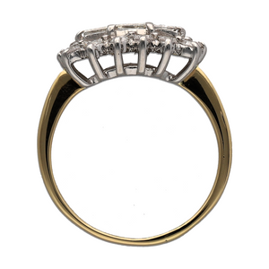 18ct Gold & Diamond Set Cluster Ring