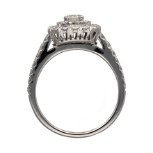 Load image into Gallery viewer, 18ct White Gold &amp; Diamond Set Halo Cluster Ring
