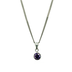 New 925 Silver June Birthstone Pendant 18"/20" Necklace