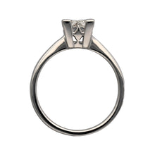 Load image into Gallery viewer, 18ct White Gold &amp; Diamond Princess Cut Illusion Set Solitaire Ring
