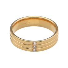 Load image into Gallery viewer, 18ct Gold &amp; Diamond Set Band Ring
