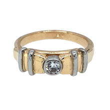Load image into Gallery viewer, 9ct Gold &amp; Diamond Rubover Set Ring
