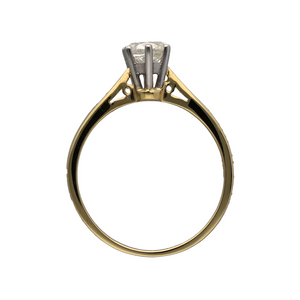 18ct Gold & 50pt Diamond Set Solitaire Ring