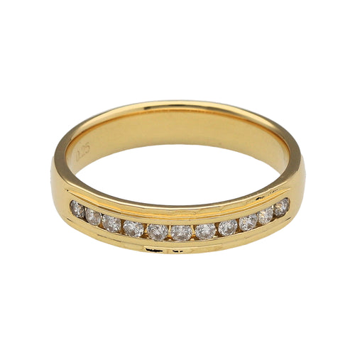 18ct Gold & Diamond Set Band Ring