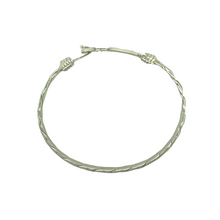 Load image into Gallery viewer, New Solid 925 Silver &amp; Cubic Zirconia Horseshoe Children&#39;s Bangle
