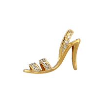 Load image into Gallery viewer, Preowned 18ct Yellow Gold &amp; Diamond Set Stiletto Heel Pendant with the weight 4.10 grams
