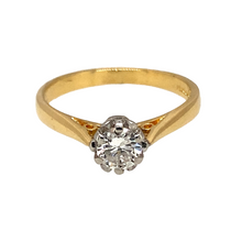 Load image into Gallery viewer, 18ct Gold &amp; Diamond Set Solitaire Ring
