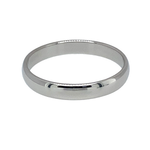 18ct White Gold 3mm Wedding Band Ring