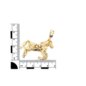 9ct Gold Movable Rearing Horse Pendant