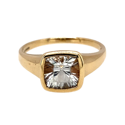 9ct Gold & Cubic Zirconia Set Solitaire Ring