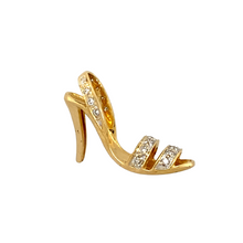 Load image into Gallery viewer, 18ct Gold &amp; Diamond Set Stiletto Heel Pendant
