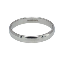 Load image into Gallery viewer, Preowned 18ct White Gold 3mm Wedding Band Ring in size N with the weight 2.40 grams
