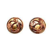 Load image into Gallery viewer, Preowned 9ct Yellow and Rose Gold Clogau Tree of Life Stud Earrings with the weight 5.60 grams
